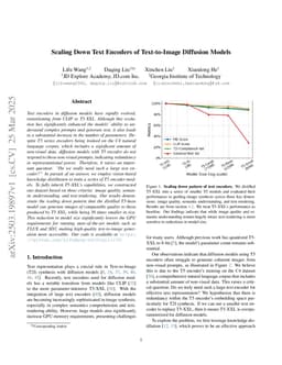 Scaling Down Text Encoders of Text-to-Image Diffusion Models