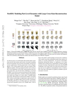 PartRM: Modeling Part-Level Dynamics with Large Cross-State Reconstruction Model