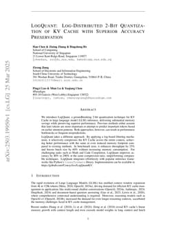 LogQuant: Log-Distributed 2-Bit Quantization of KV Cache with Superior Accuracy Preservation