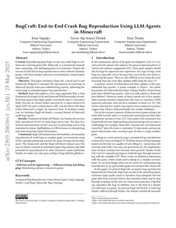 BugCraft: End-to-End Crash Bug Reproduction Using LLM Agents in Minecraft