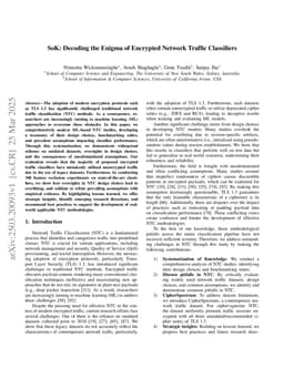 SoK: Decoding the Enigma of Encrypted Network Traffic Classifiers