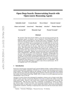 Open Deep Search: Democratizing Search with Open-source Reasoning Agents