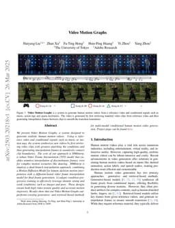 Video Motion Graphs