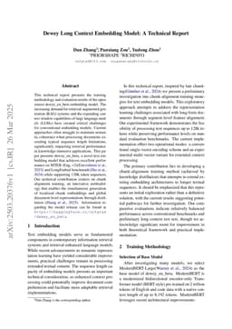 Dewey Long Context Embedding Model: A Technical Report