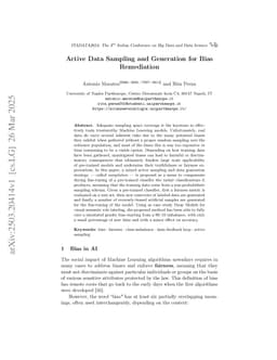 Active Data Sampling and Generation for Bias Remediation