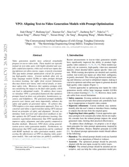VPO: Aligning Text-to-Video Generation Models with Prompt Optimization