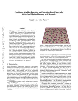 Combining Machine Learning and Sampling-Based Search for Multi-Goal Motion Planning with Dynamics