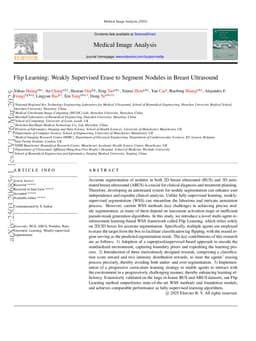 Flip Learning: Weakly Supervised Erase to Segment Nodules in Breast Ultrasound