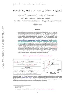 Understanding R1-Zero-Like Training: A Critical Perspective