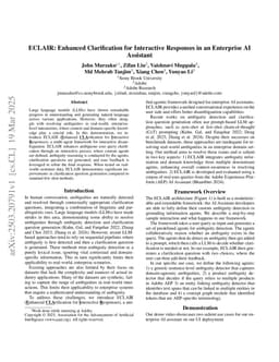 ECLAIR: Enhanced Clarification for Interactive Responses in an Enterprise AI Assistant