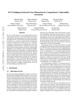 SCVI: Bridging Social and Cyber Dimensions for Comprehensive Vulnerability Assessment