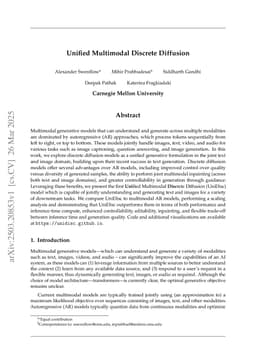 Unified Multimodal Discrete Diffusion