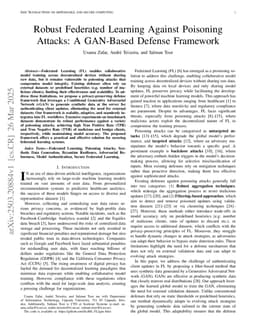 Robust Federated Learning Against Poisoning Attacks: A GAN-Based Defense Framework