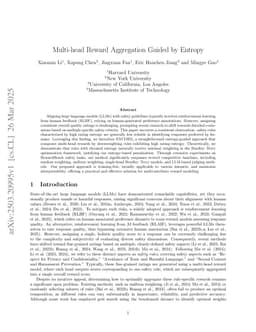 Multi-head Reward Aggregation Guided by Entropy