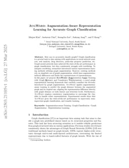 AugWard: Augmentation-Aware Representation Learning for Accurate Graph Classification