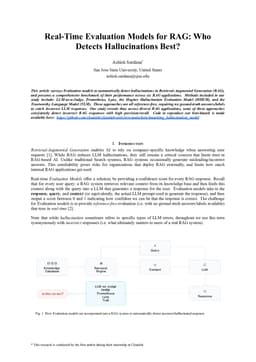 Real-Time Evaluation Models for RAG: Who Detects Hallucinations Best?