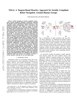 TAGA: A Tangent-Based Reactive Approach for Socially Compliant Robot Navigation Around Human Groups