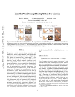 Zero-Shot Visual Concept Blending Without Text Guidance