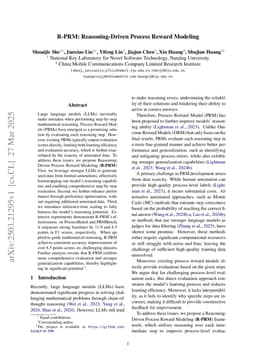 R-PRM: Reasoning-Driven Process Reward Modeling