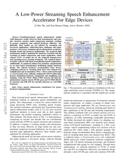 A Low-Power Streaming Speech Enhancement Accelerator For Edge Devices