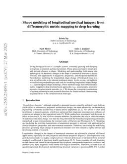 Shape Modeling of Longitudinal Medical Images: From Diffeomorphic Metric Mapping to Deep Learning