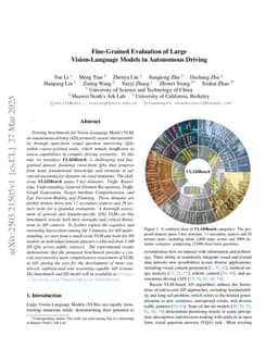Fine-Grained Evaluation of Large Vision-Language Models in Autonomous Driving