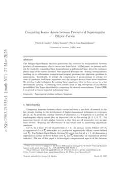 Computing Isomorphisms between Products of Supersingular Elliptic Curves