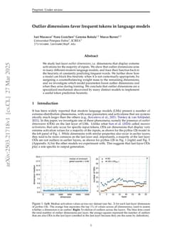 Outlier dimensions favor frequent tokens in language models