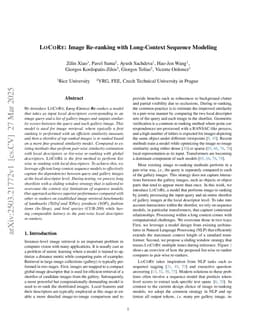 LOCORE: Image Re-ranking with Long-Context Sequence Modeling
