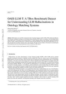 OAEI-LLM-T: A TBox Benchmark Dataset for Understanding Large Language Model Hallucinations in Ontology Matching