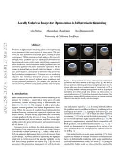 Locally Orderless Images for Optimization in Differentiable Rendering