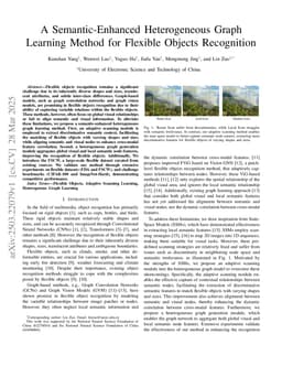 A Semantic-Enhanced Heterogeneous Graph Learning Method for Flexible Objects Recognition
