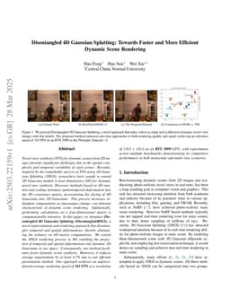 Disentangled 4D Gaussian Splatting: Towards Faster and More Efficient Dynamic Scene Rendering