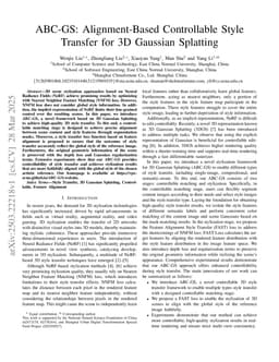 ABC-GS: Alignment-Based Controllable Style Transfer for 3D Gaussian Splatting