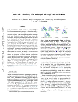 VoteFlow: Enforcing Local Rigidity in Self-Supervised Scene Flow