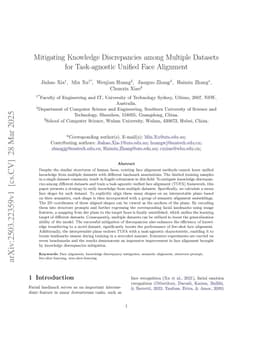 Mitigating Knowledge Discrepancies among Multiple Datasets for Task-agnostic Unified Face Alignment