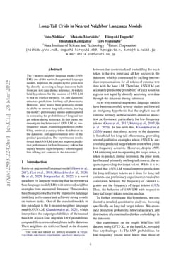 Long-Tail Crisis in Nearest Neighbor Language Models