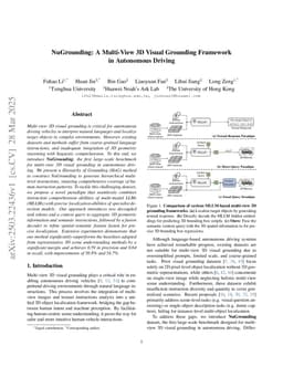 NuGrounding: A Multi-View 3D Visual Grounding Framework in Autonomous Driving