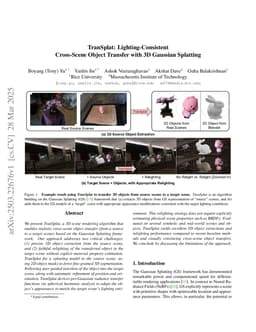 TranSplat: Lighting-Consistent Cross-Scene Object Transfer with 3D Gaussian Splatting