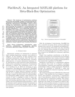 PlatMetaX: An Integrated MATLAB platform for Meta-Black-Box Optimization