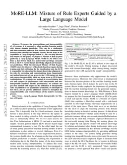MoRE-LLM: Mixture of Rule Experts Guided by a Large Language Model