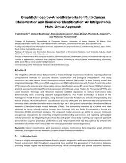 Graph Kolmogorov-Arnold Networks for Multi-Cancer Classification and Biomarker Identification, An Interpretable Multi-Omics Approach