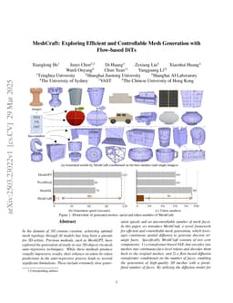 MeshCraft: Exploring Efficient and Controllable Mesh Generation with Flow-based DiTs