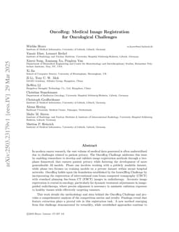 OncoReg: Medical Image Registration for Oncological Challenges