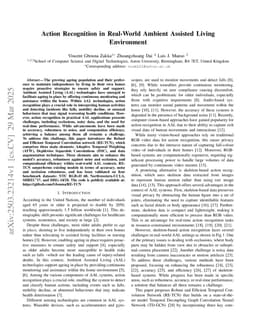 Action Recognition in Real-World Ambient Assisted Living Environment