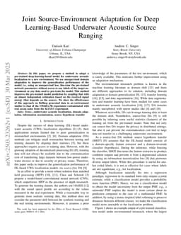 Joint Source-Environment Adaptation for Deep Learning-Based Underwater Acoustic Source Ranging