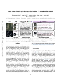 EagleVision: Object-level Attribute Multimodal LLM for Remote Sensing