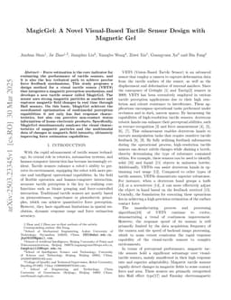 MagicGel: A Novel Visual-Based Tactile Sensor Design with MagneticGel