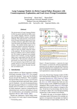 Large Language Models Are Better Logical Fallacy Reasoners with Counterargument, Explanation, and Goal-Aware Prompt Formulation