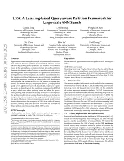 LIRA: A Learning-based Query-aware Partition Framework for Large-scale ANN Search